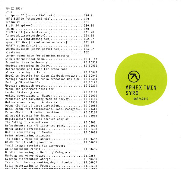 Aphex Twin "Syro" LP