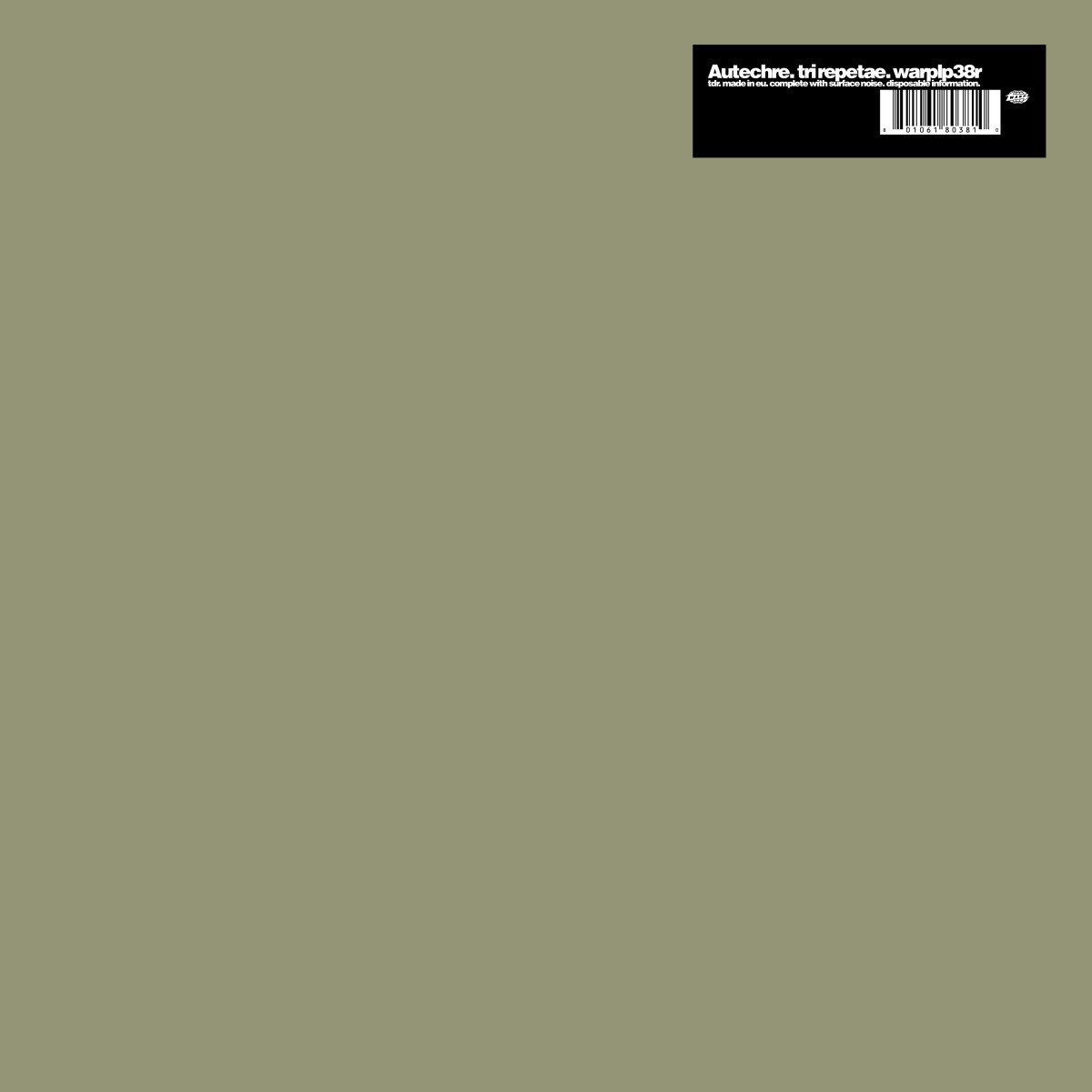 Autechre "Tri Repetae" 2LP