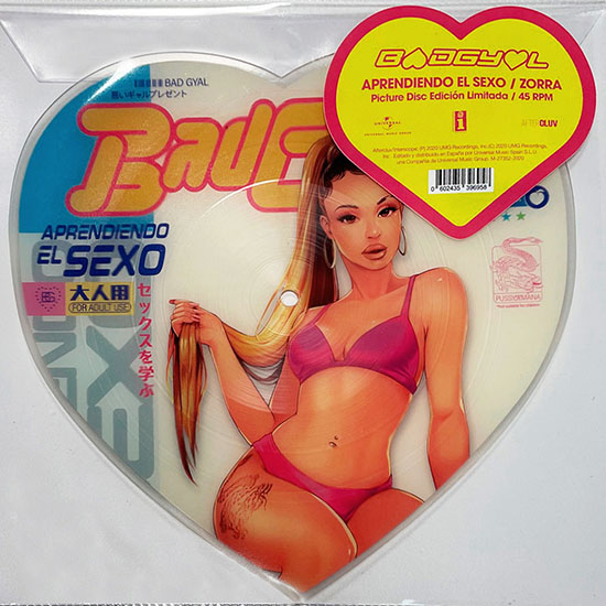 Bad Gyal "Aprendiendo El Sexo / Zorra" Heart Shaped Picture Disc