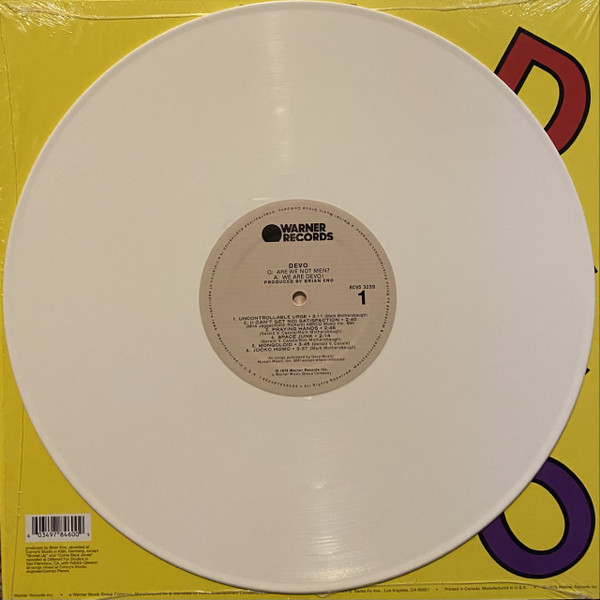Devo "Q: Are We Not Men? A: We Are Devo!" White LP
