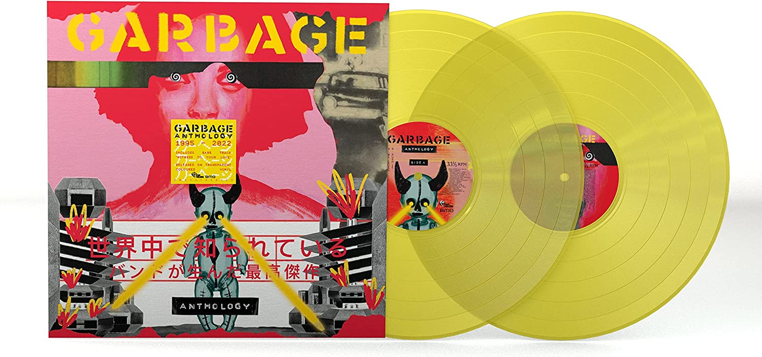 Garbage "Antology" 2LP Amarillo Transparente.