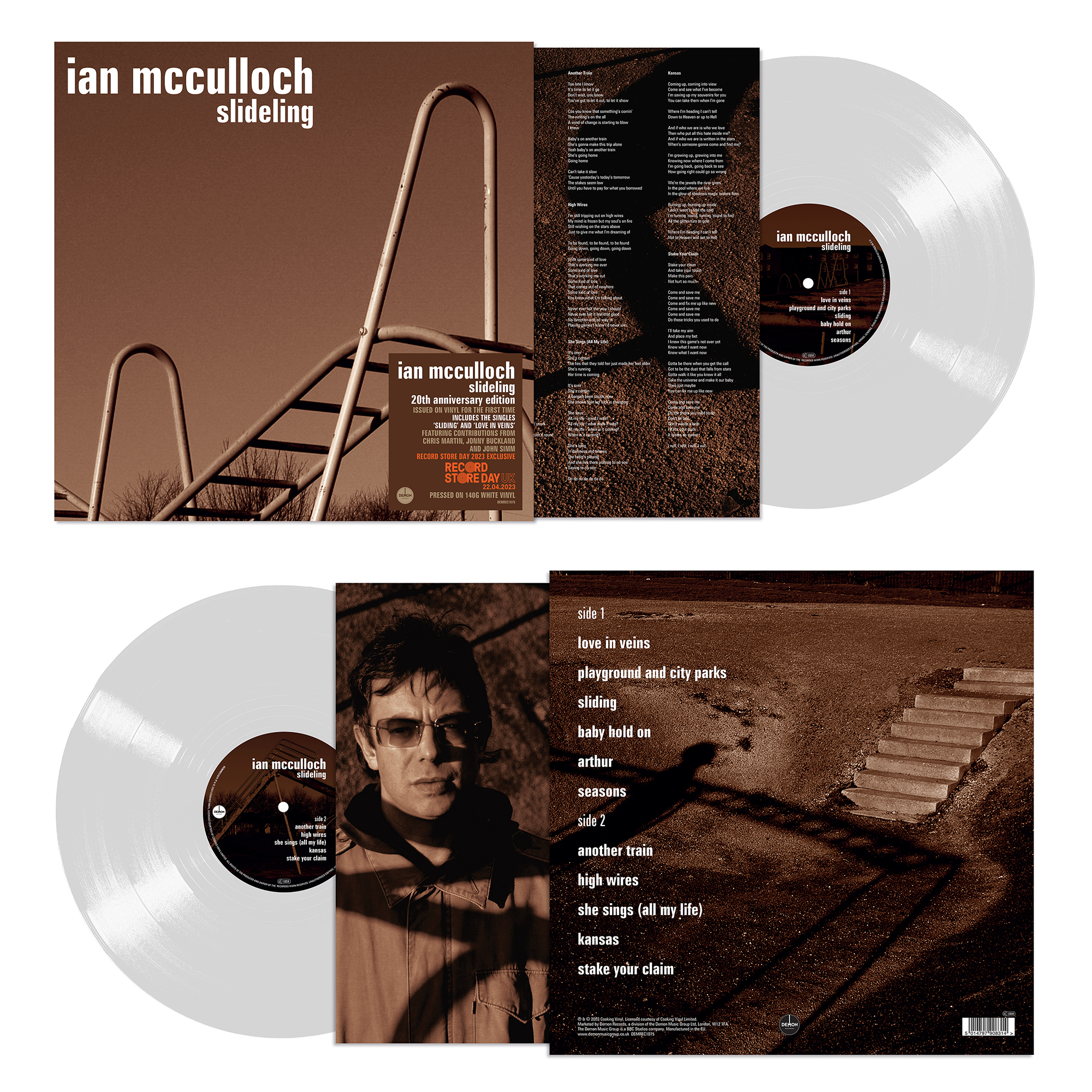 Ian Mcculloch "Slideling (20th Anniversary Edition)" ⚪️ White LP (RSD 2023)