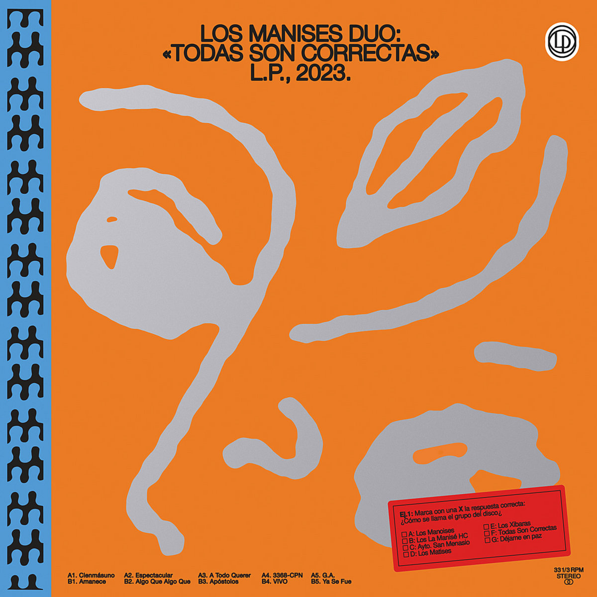 Los Manises "Todas son Correctas" LP