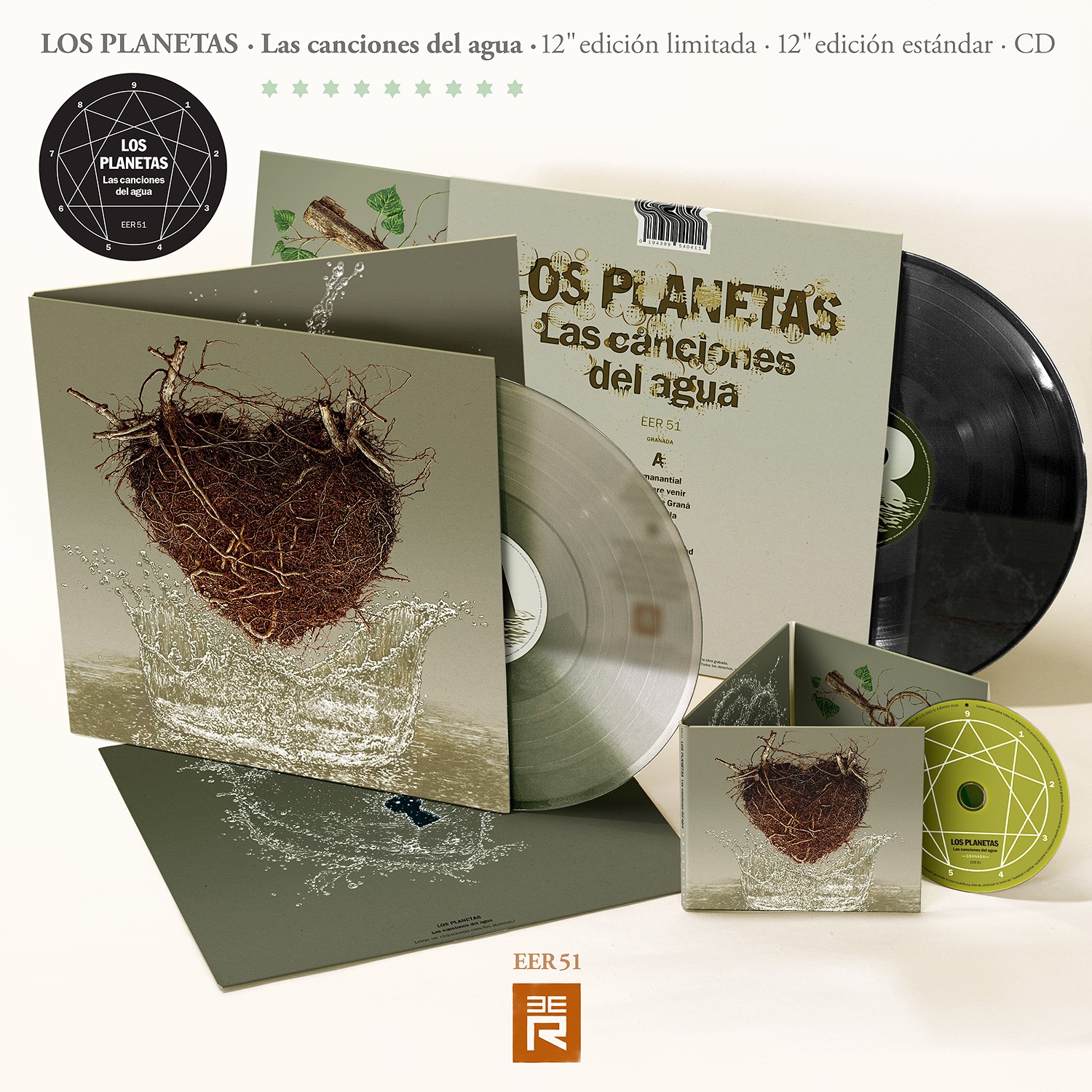 Los Planetas "Las Canciones del Agua" LP (Vinilo Standard Negro)