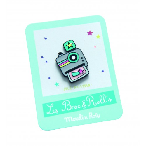 Pin esmaltado cámara Broc' & Rolls, Moulin Roty