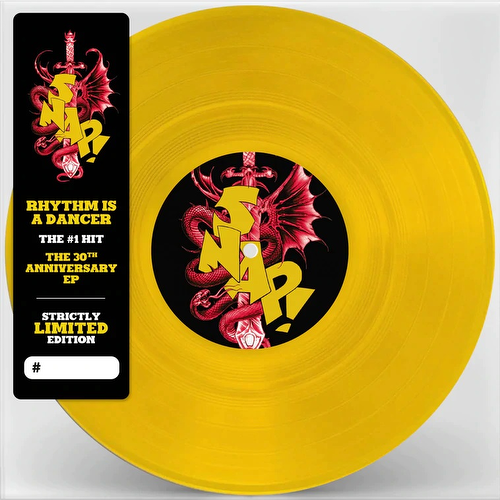 SNAP! "Rhythm Is A Dancer" 30th Anniversary Yellow 10"