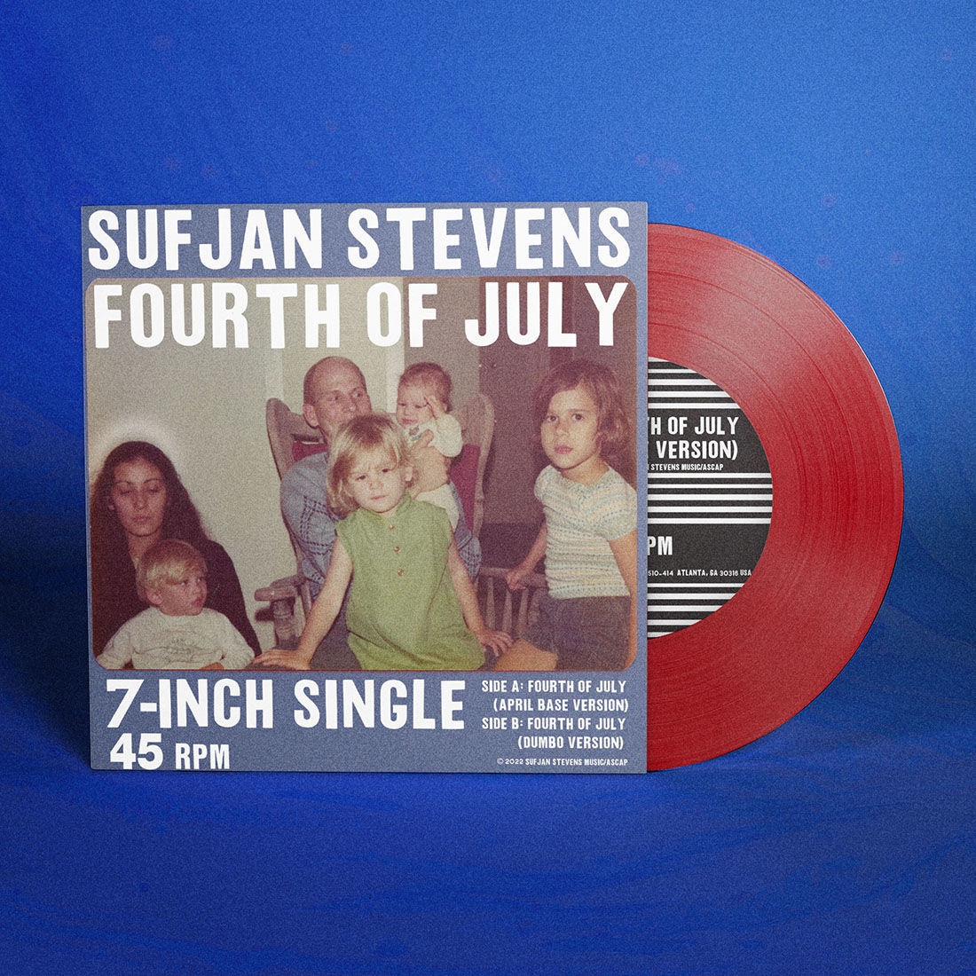 Sufjan Stevens "Fourth of July" Coloured 7"