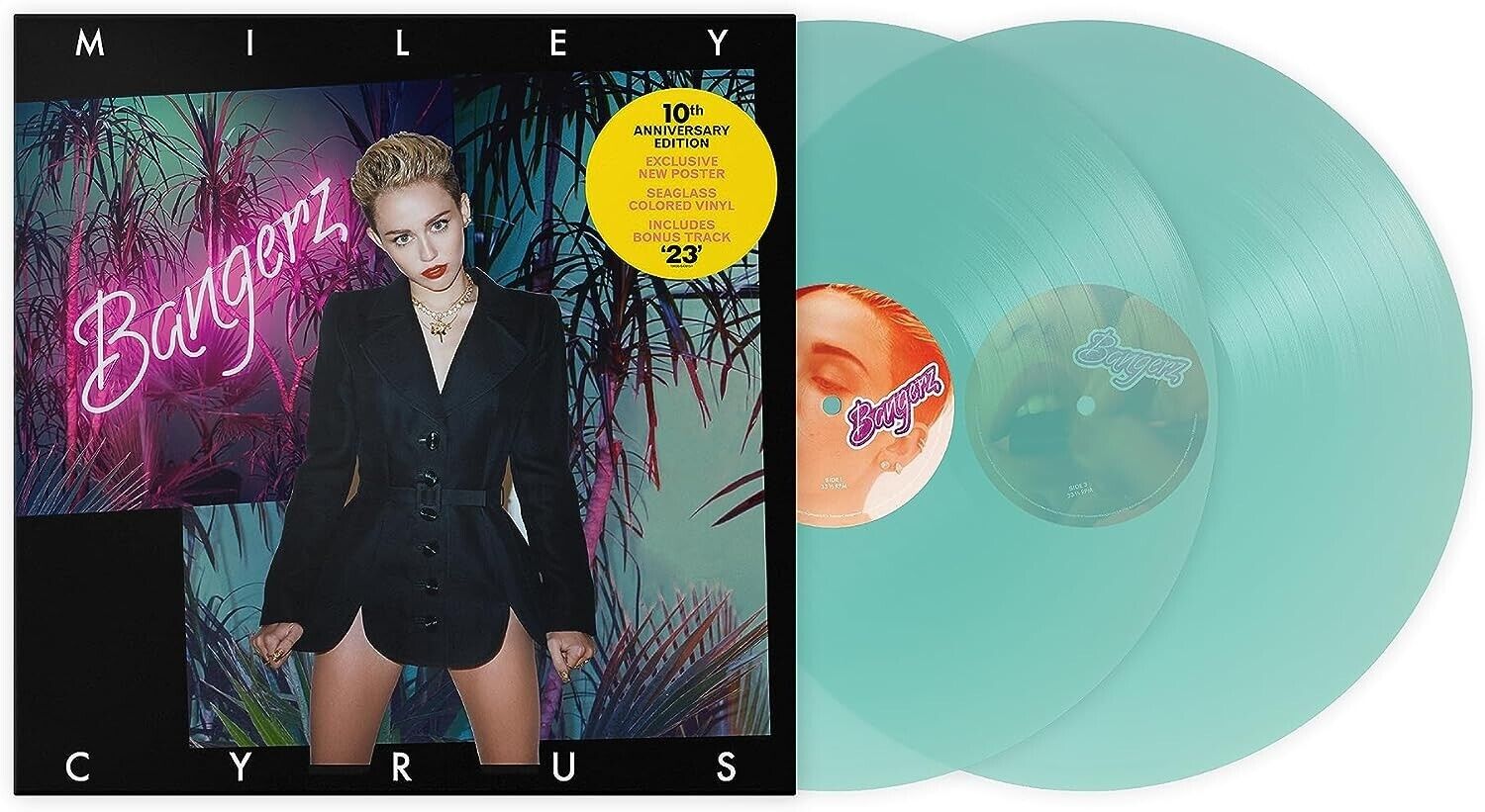 Miley Cyrus "Bangerz" Deluxe 2LP Seaglass