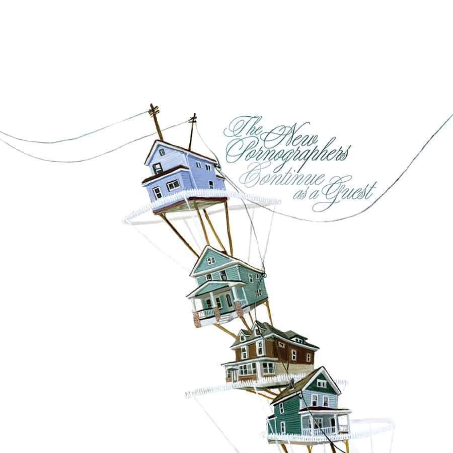 The New Pornographers "Continue As a Guest" Blue/Green LP