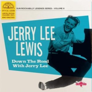 Jerry Lee Lewis “Down The Road Whit Jerry Lee Lewis” Blue Cyan 🔵 10″